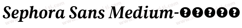 Sephora Sans Medium字体转换